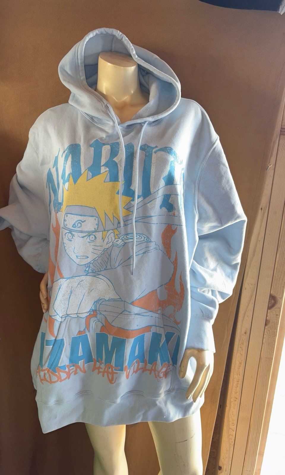 Men’s or Women’s Naruto Blue Anime hoodie Sweater Authentic 2XL