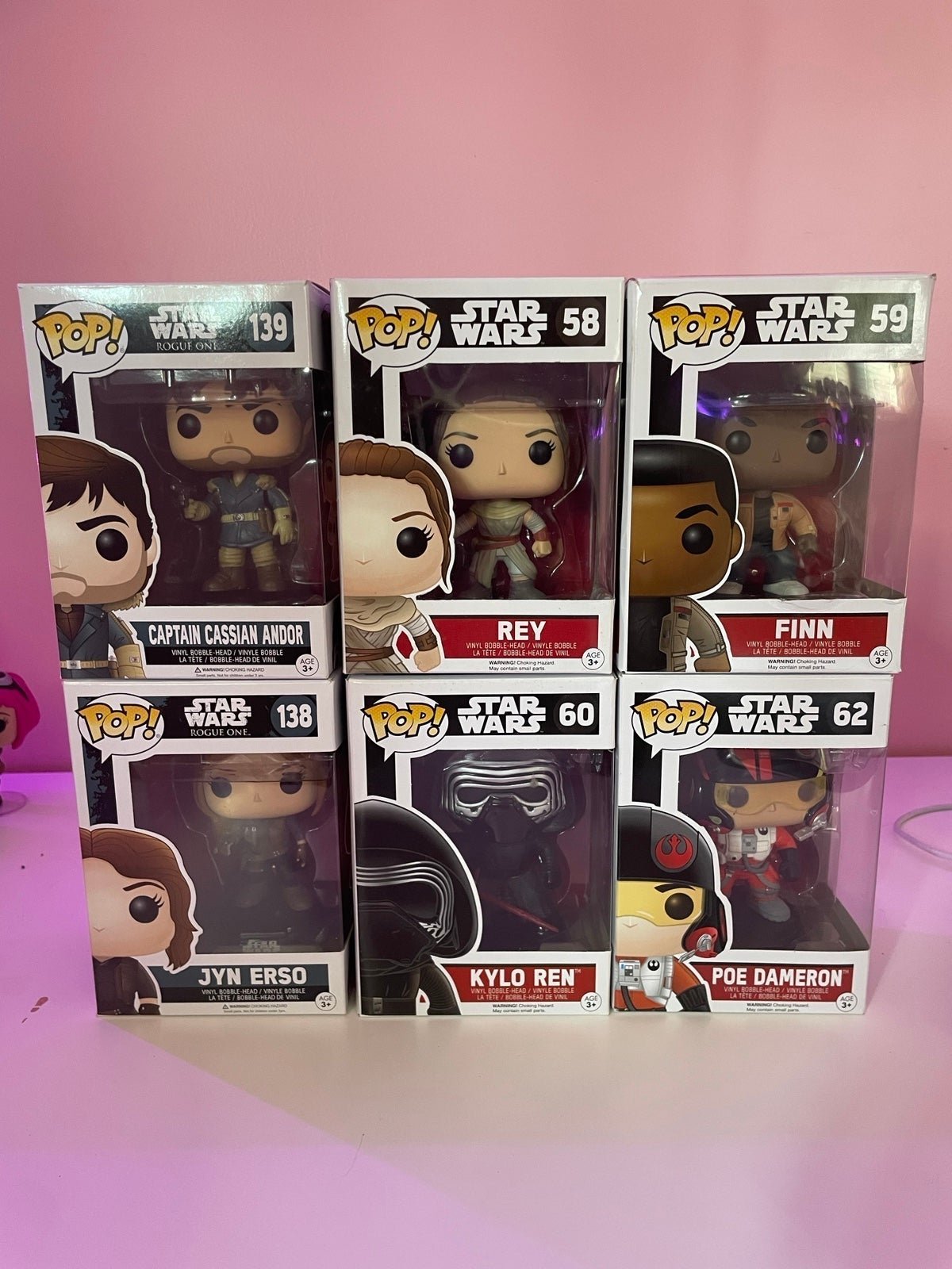 STAR WARS Funko Pop Bobblehead Lot (The Force Awakens/Rogue One)