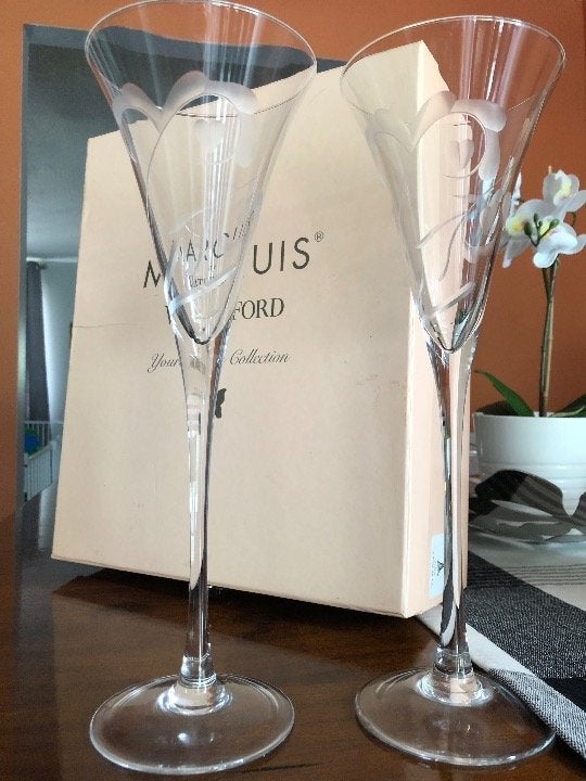 Marquis Waterford crystal wedding flute