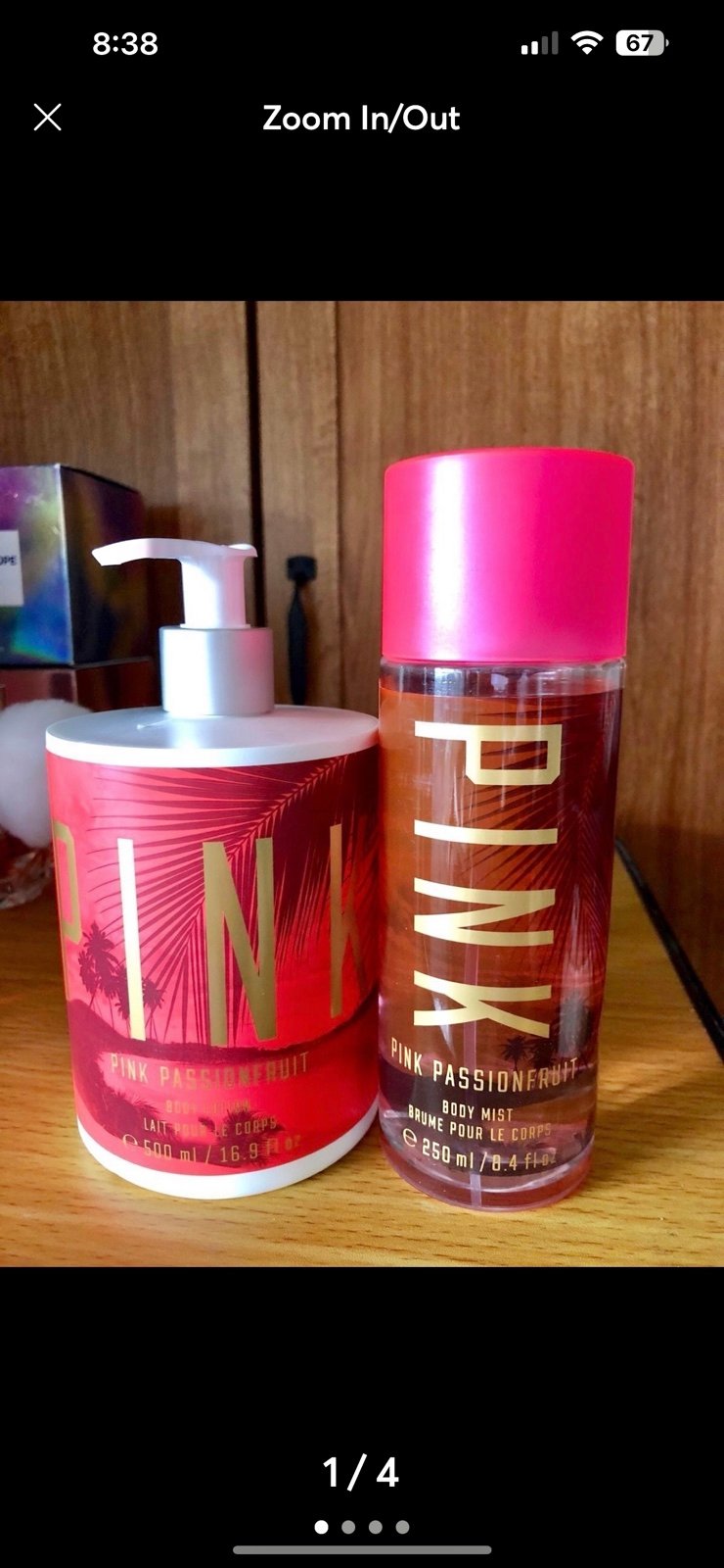EXTREMELY RARE HTF PINK Pink Passionfruit Body Mist & Lotion SET