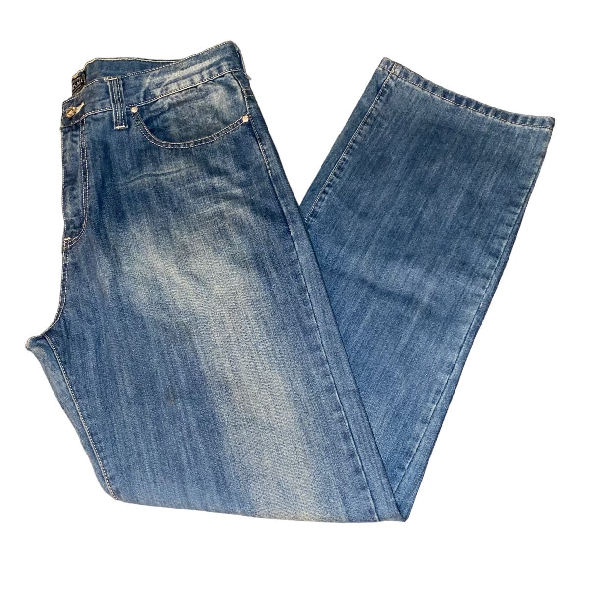 Versace faded blue jeans