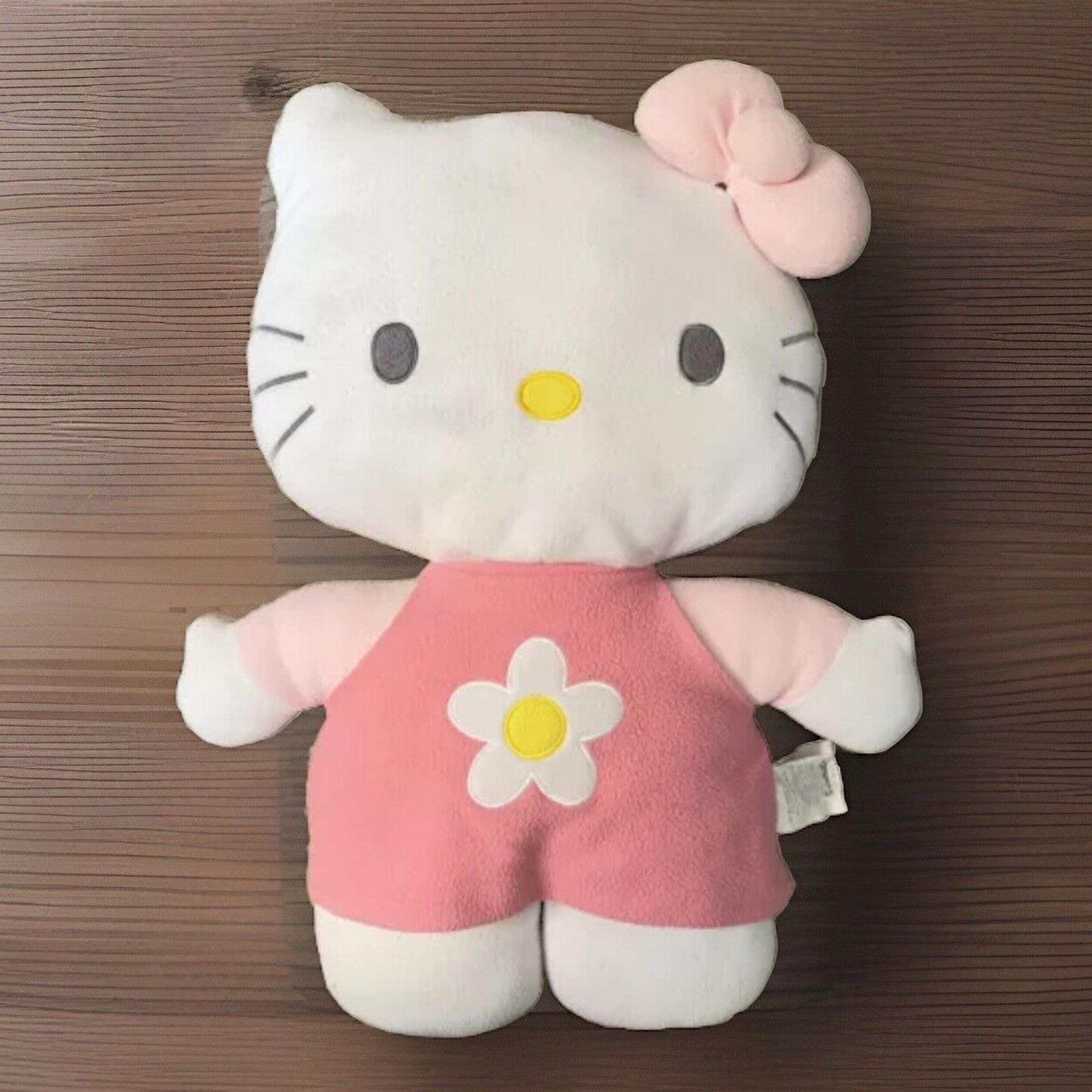 Vintage Jumbo 24" Hello Kitty Sanrio Pink Flower Dress Y2K (2000)