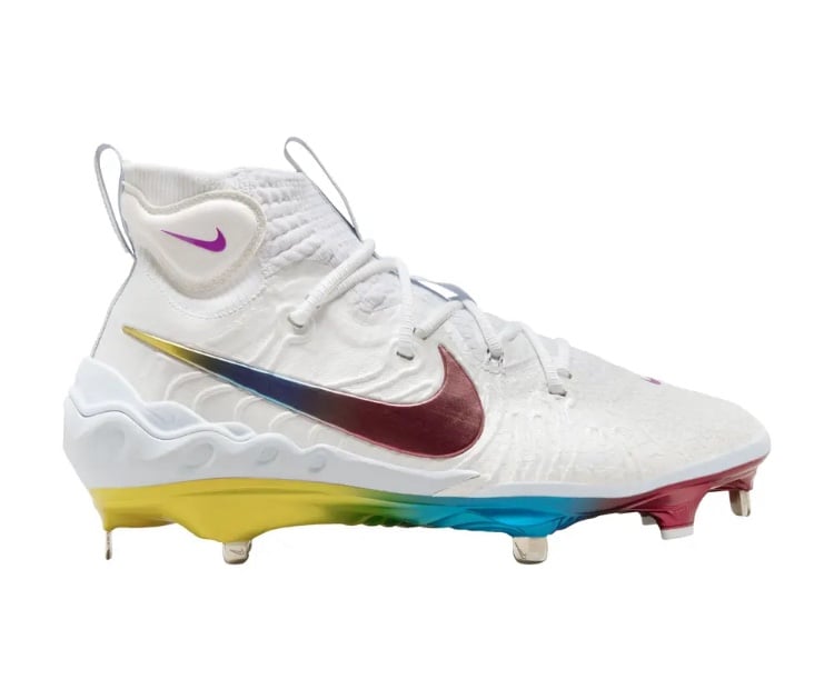 NIKE Alpha Huarache Nxt Rainbow Baseball Cleats Men’s Size 11