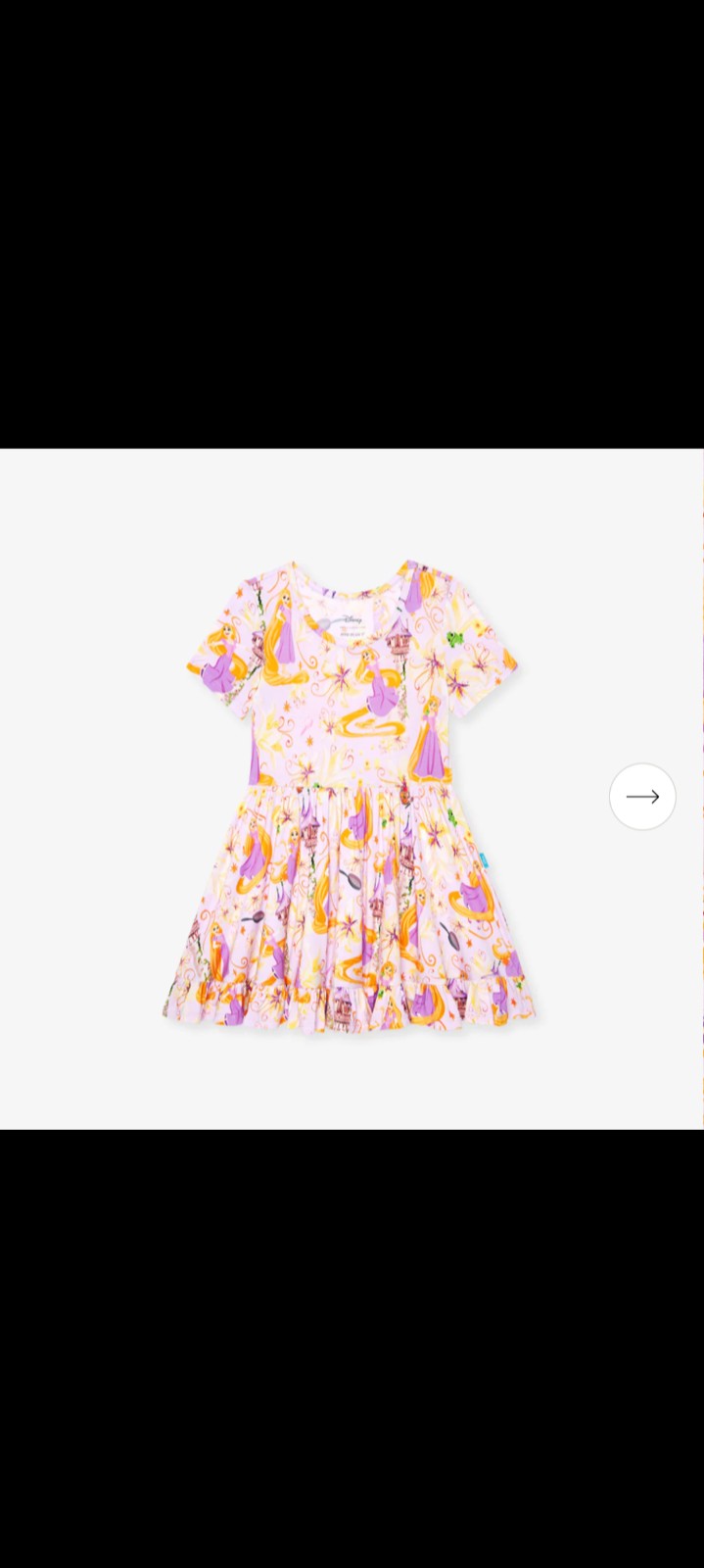 Posh Peanut x Disney Princess Rapunzel Ruffled Twirl Dress size 10/12