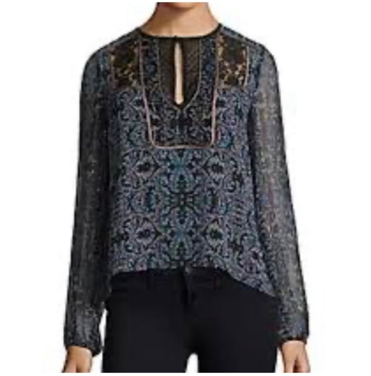 Nanette Lepore silk vintage blouse