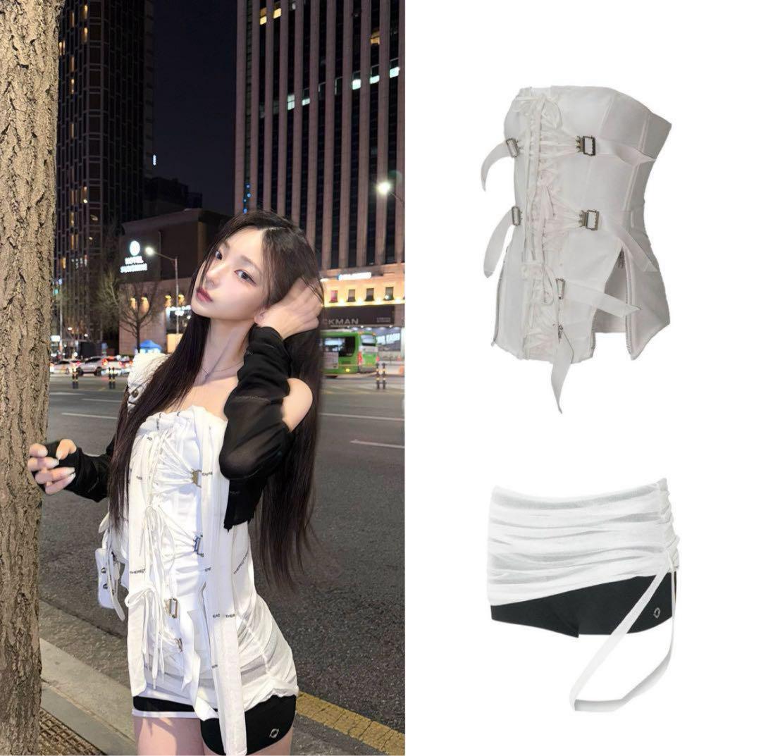theredthread S gather knit shorts