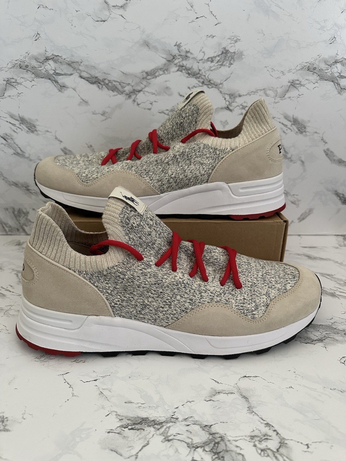 Polo Ralph Lauren Trackster 200 II Harris Tweed Athletic Sneakers Men’s Size 13