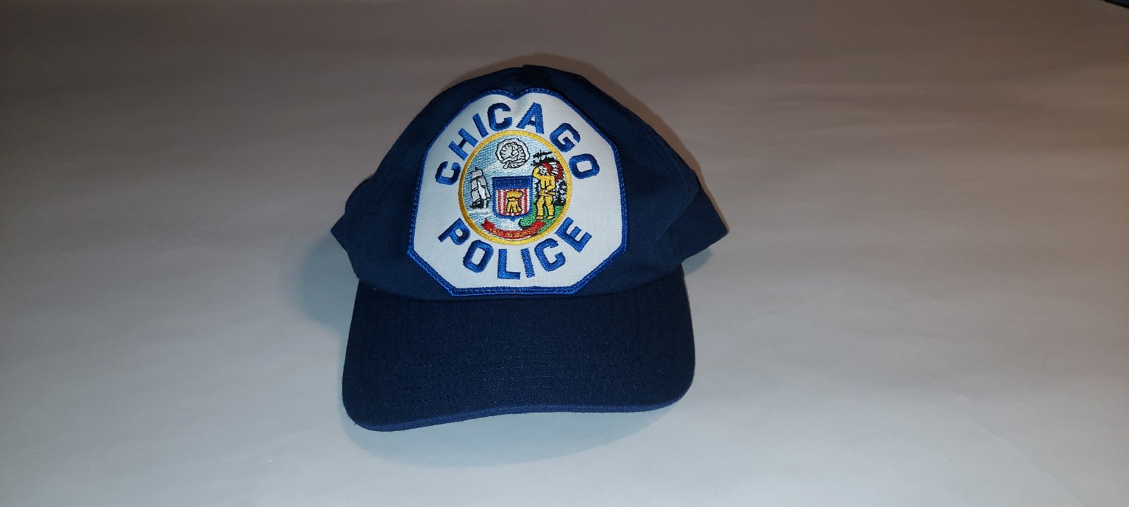 Vintage Strom 1980's Chicago Police Big Patch Hat / Cap. MADE IN USA