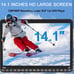 16.9 Car DVD Player with Headrest Mount, Portable DVD Player for Car 14.1 Large