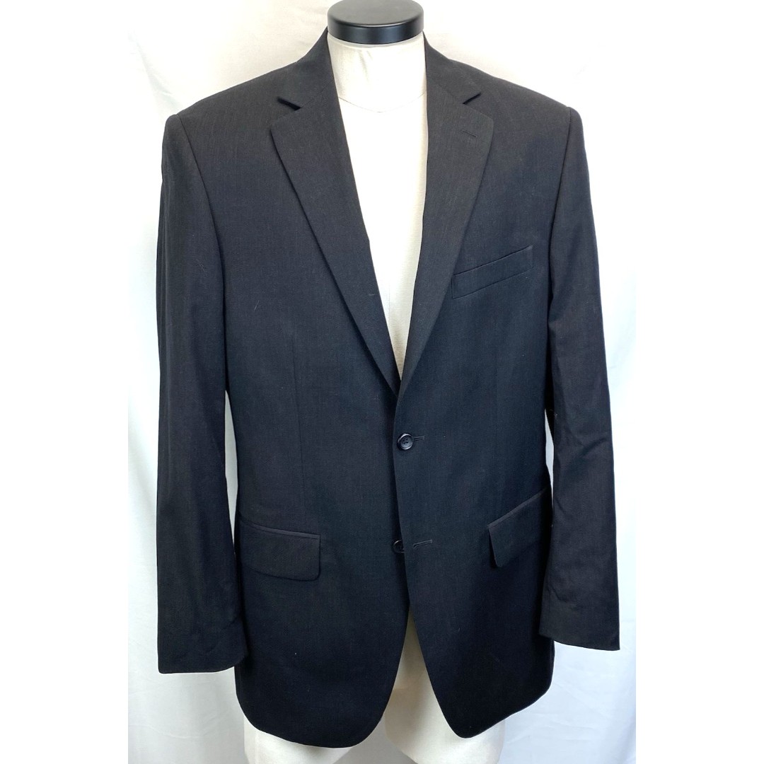 Pronto Uomo Suit Jacket Men's 40L Wool Black 2 Button 2 Vents Blazer Sport Coat