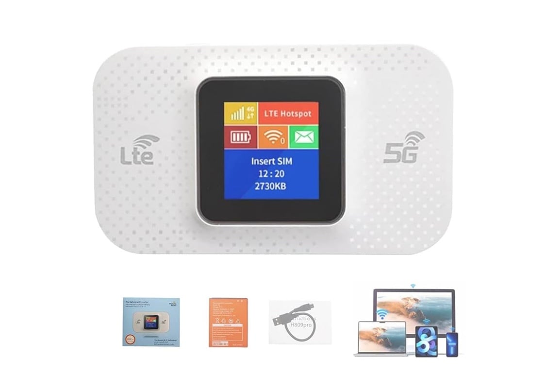 Portable Wi-Fi Internet, Portable WiFi Hotspot for Travel/home, High-Speed Smart