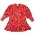 NWT FARM Rio Banana Juice Mini in Red Orange Puff Sleeve Cotton Dress S 195