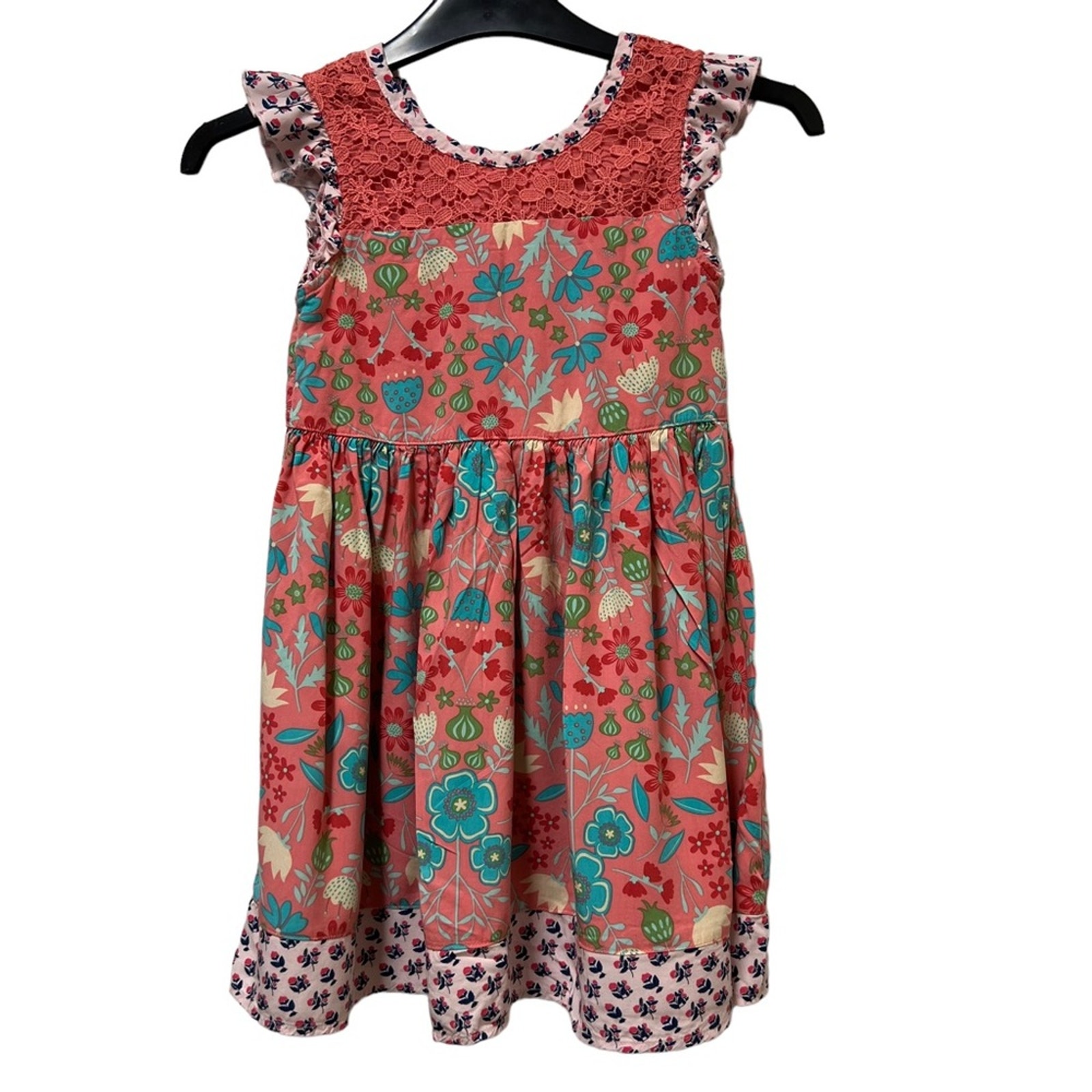 Matilda Jane Home Away Lace Sleeveless Dress Size 6 Back to School