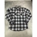 Dixxon Flannel Co The Arthur Shirt Black White Plaid Pearl Snap Mens M