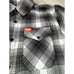 Dixxon Flannel Co The Arthur Shirt Black White Plaid Pearl Snap Mens M