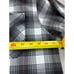 Dixxon Flannel Co The Arthur Shirt Black White Plaid Pearl Snap Mens M