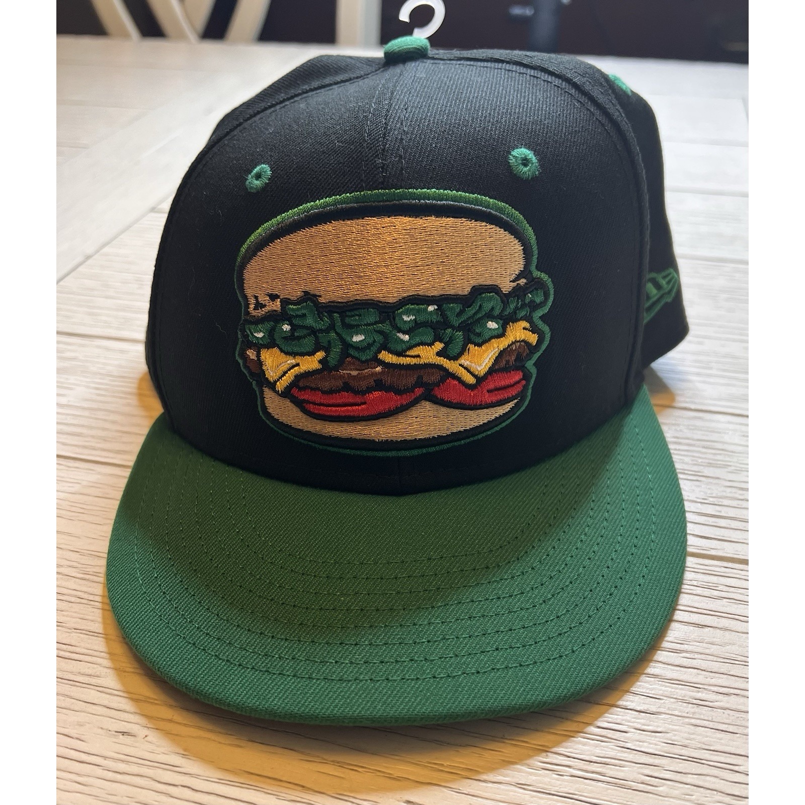 NWT Albuquerque Isotopes Official MiLB Chili Cheeseburgers Baseball Cap. Sz 7.5