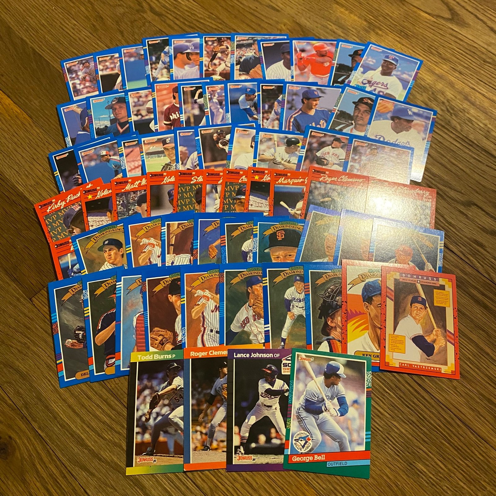 vintage donruss baseball card lot (50+ cards)