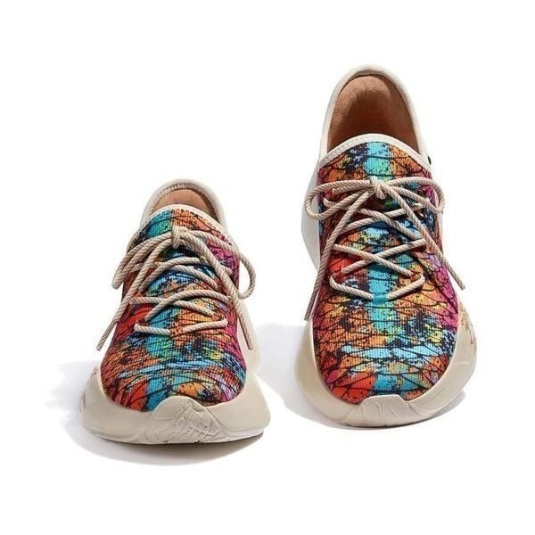 UIN Women's Sneakers Lightweight Walking Comfy Shoes (Colorful Scale)No Box