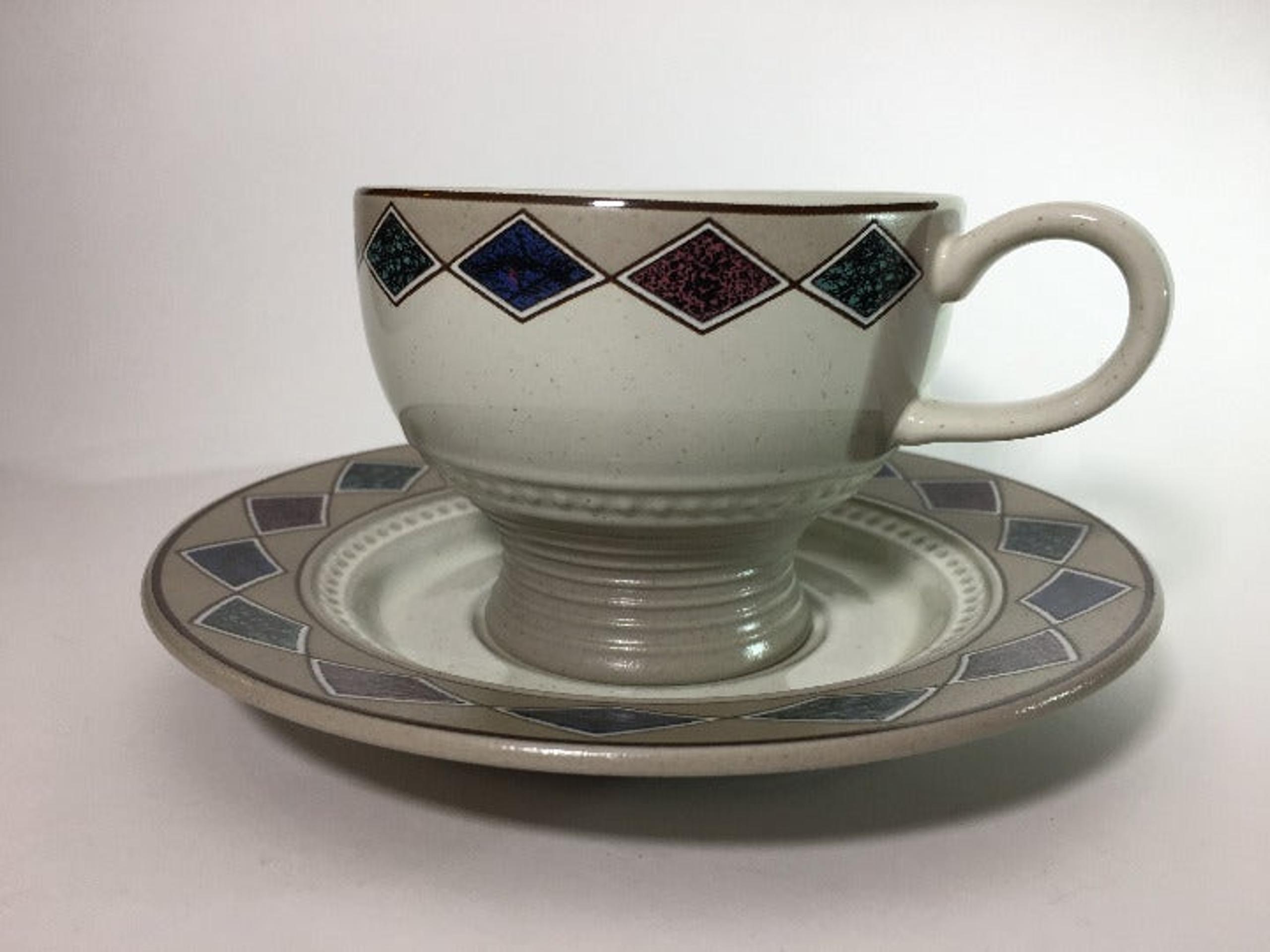 Mikasa Stoneware TeaCups and Saucers