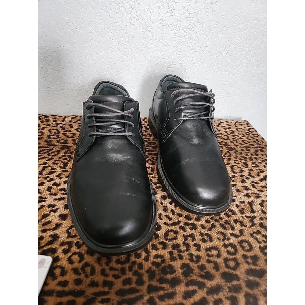 SAS Black Leather Lace Up Comfort Shoes Mens Size 7M Made In USA