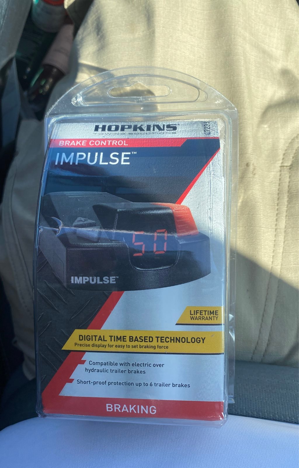 Brake control impulse