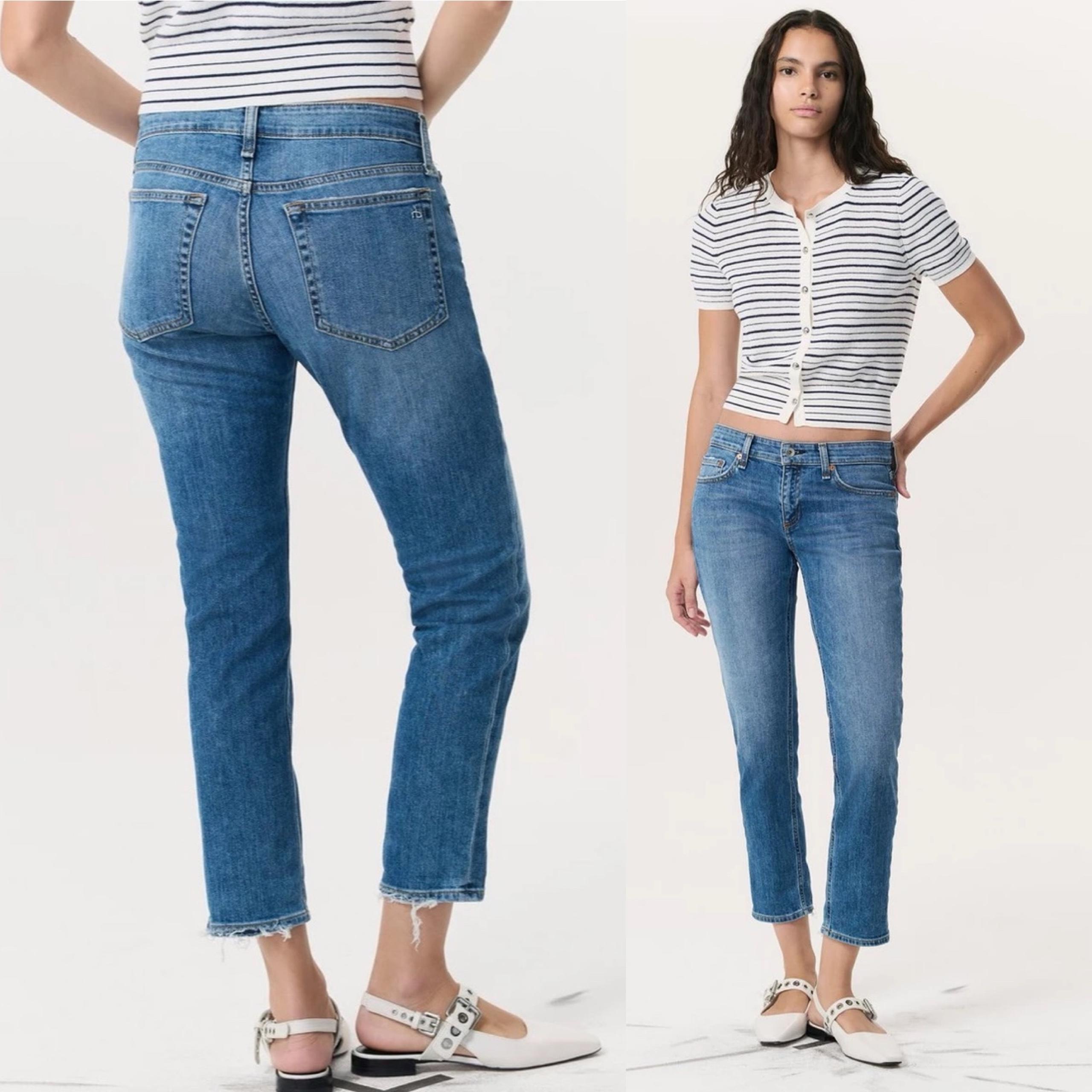 Rag & Bone Women's Dre Low Rise Slim Boyfriend Jeans Size 30