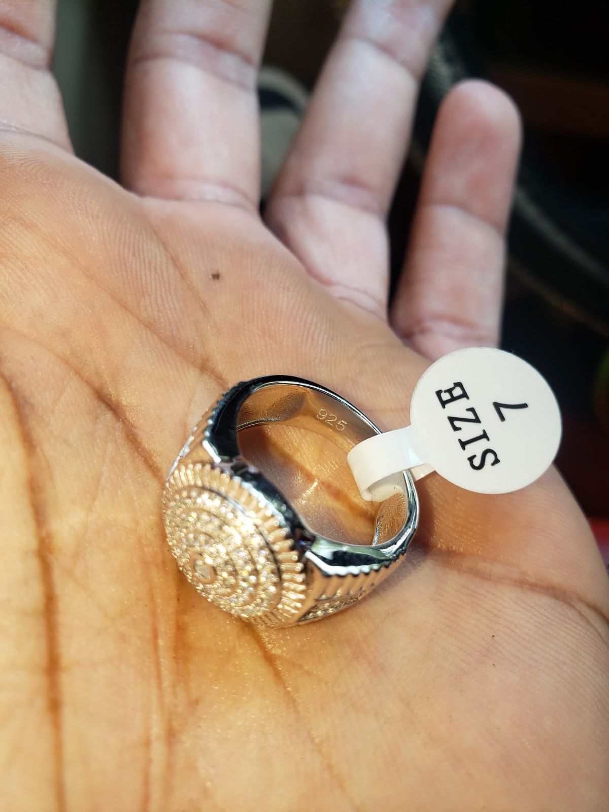Solid sterling silver pinky ring