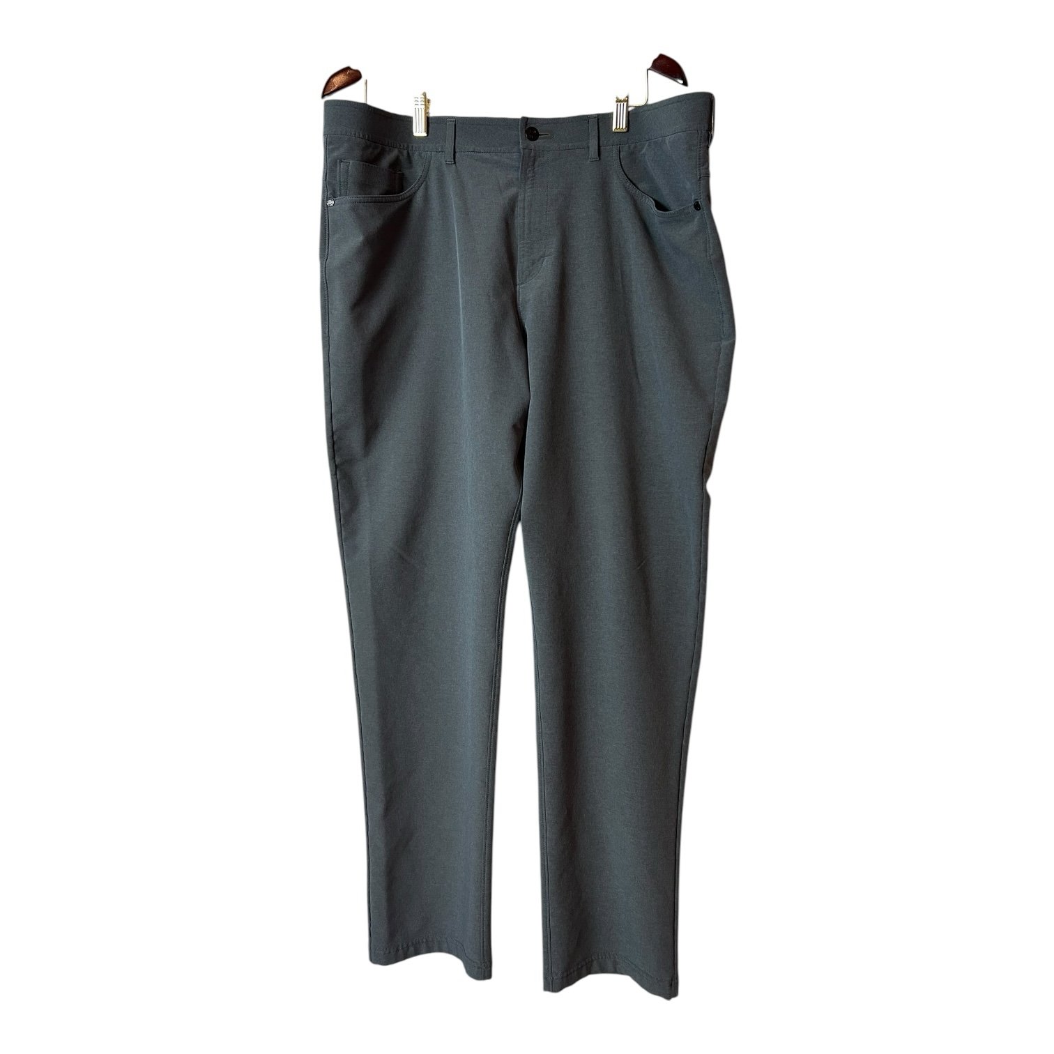 Public Rec Pants Mens 40 X32 Gray Dealmaker Straight Fit Casual