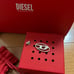 DIESEL Silver Single Earring with Red Pouch