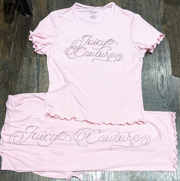 LAST Juicy Couture Cursive Bling PJ Lounge Set Medium