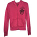Affliction Sweatshirt Womens Medium Pink Hoodie Full Zip Grunge Gothic Cross Y2K