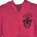 Affliction Sweatshirt Womens Medium Pink Hoodie Full Zip Grunge Gothic Cross Y2K