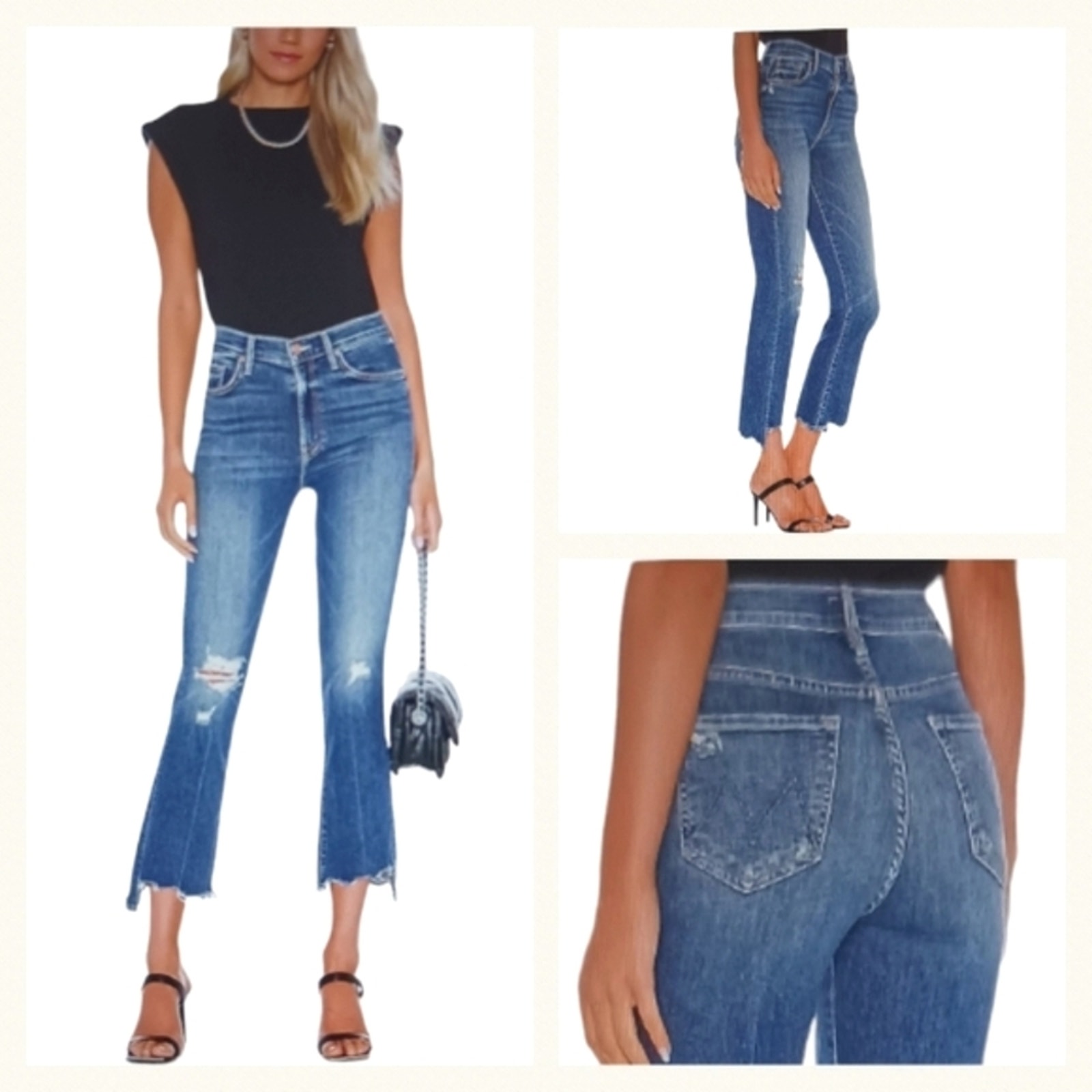 Mother Insider Crop Step Chew Dancing on Coals GUC 228 Size 25 J1256