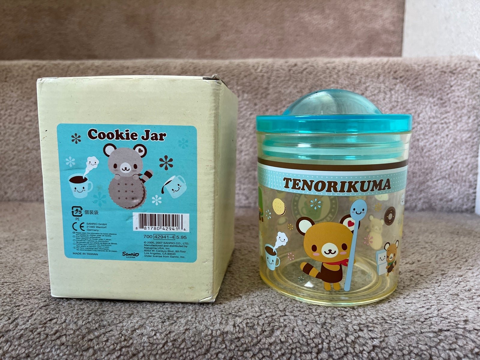 Vintage Tenorikuma Cookie Jar Trinket Container w/Box