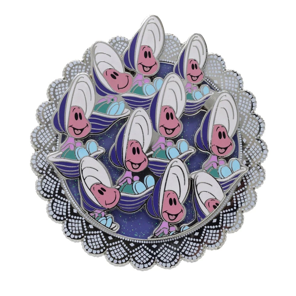 Disney SCALLOP series pink A La Mode PALM PIN Alice in Wonderland Oysters LE 200