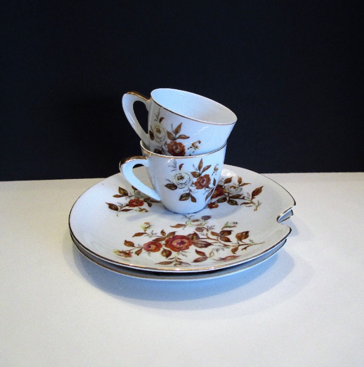 Luncheon Plate Teacup, Porcelain Plate