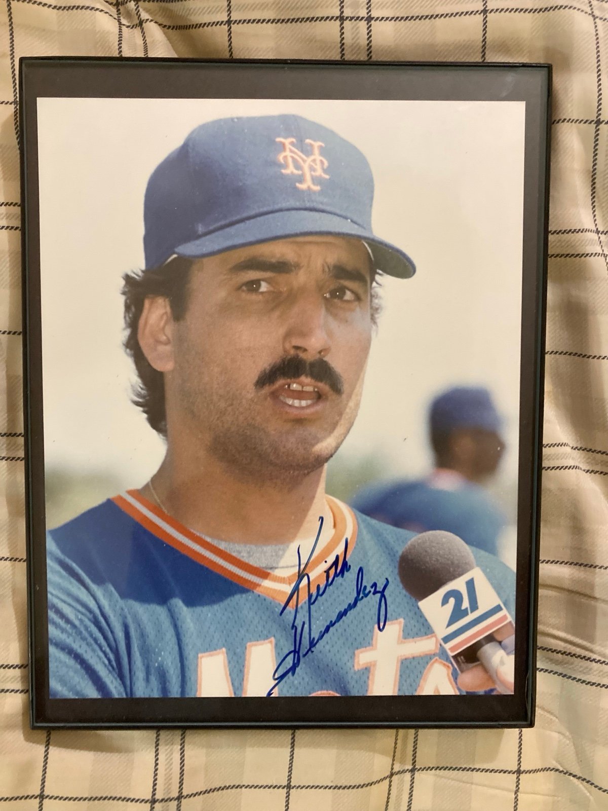 Keith Hernandez Signed/Autographed Framed Photo NY Mets-8 1/2” x 11”