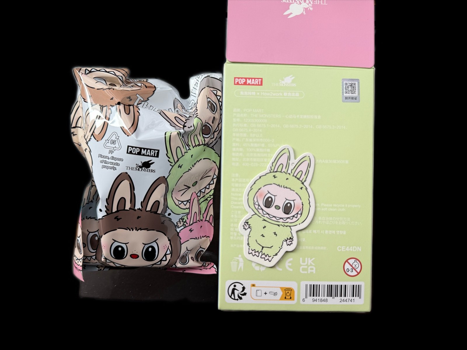 Labubu The Monsters Exciting Macaron Vinyl Face Series Green