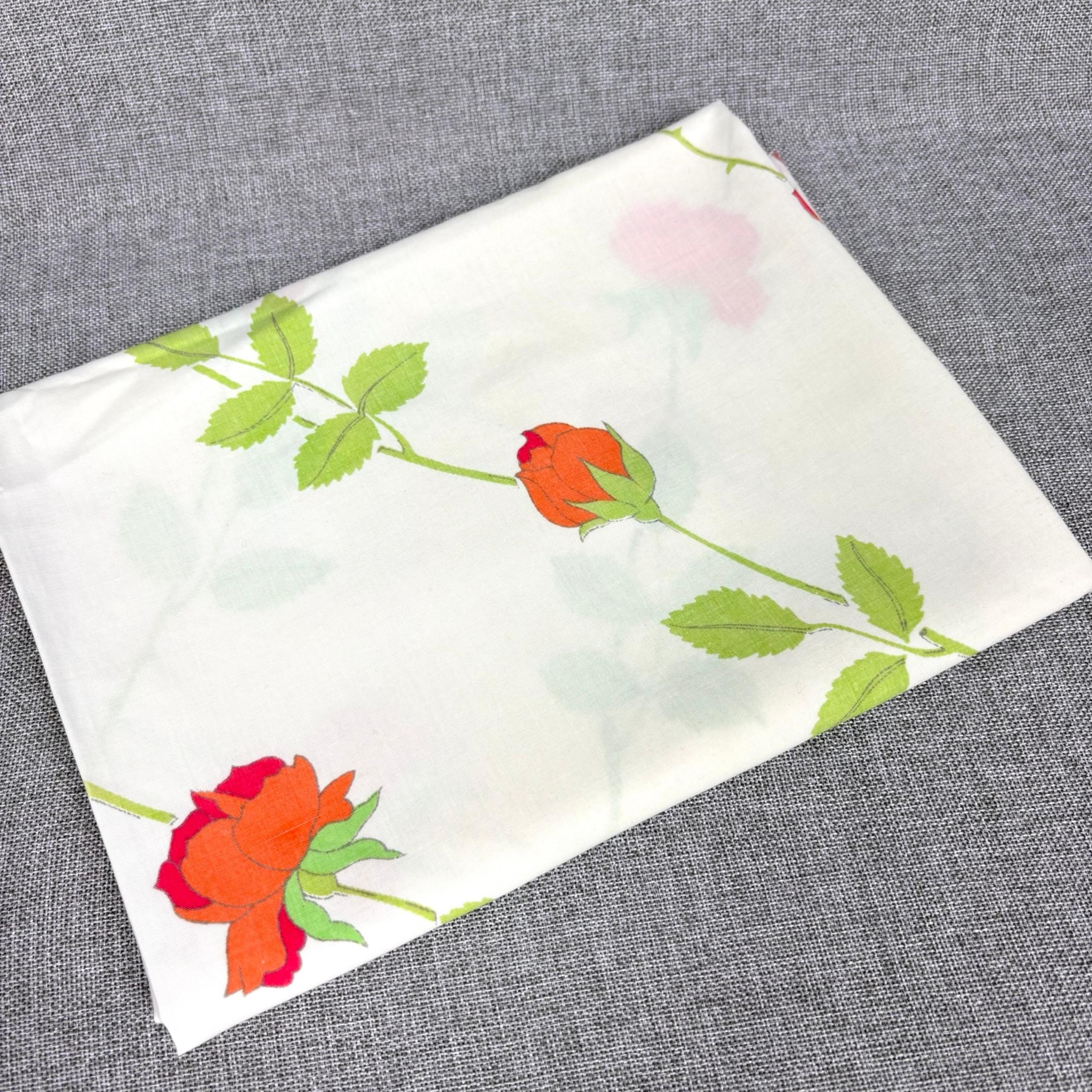Pillowcase - Vintage Diagonal Rose Stripe Christian Dior Wamsutta