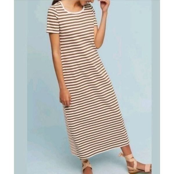 Anthropologie Saturday Sunday Knit Striped Maxi Dress Size Small