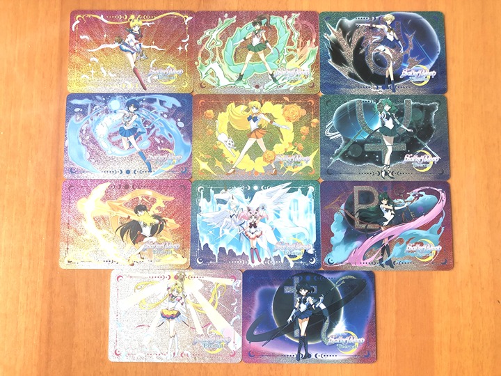 Sailor Moon Prismatic Trading Cards - Senshi Attack Set of 11