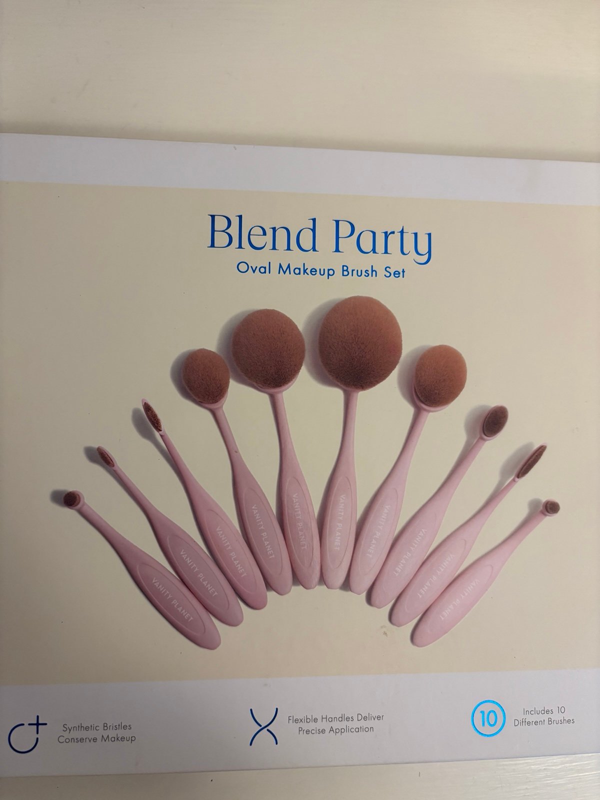 Never Used - Set of 10 Vanity Planet Blend Party Brush Set