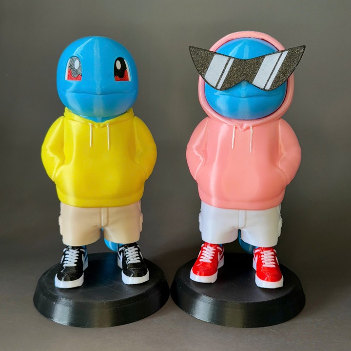 Urban Vibes Squirtle – Custom 3D Printed Streetwear Figure