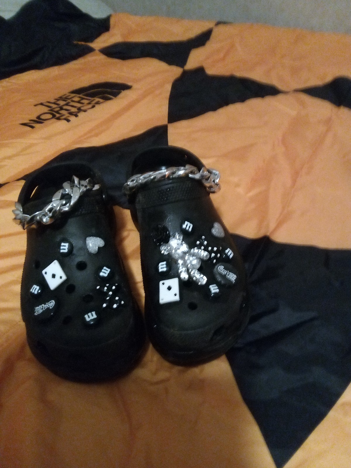 Women's goth Crocs 8