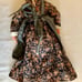 Vtg Furga Alta Moda Type Grandma Susanna Doll w/Wood Rocking Chair, Rare