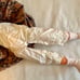 Vtg Furga Alta Moda Type Grandma Susanna Doll w/Wood Rocking Chair, Rare