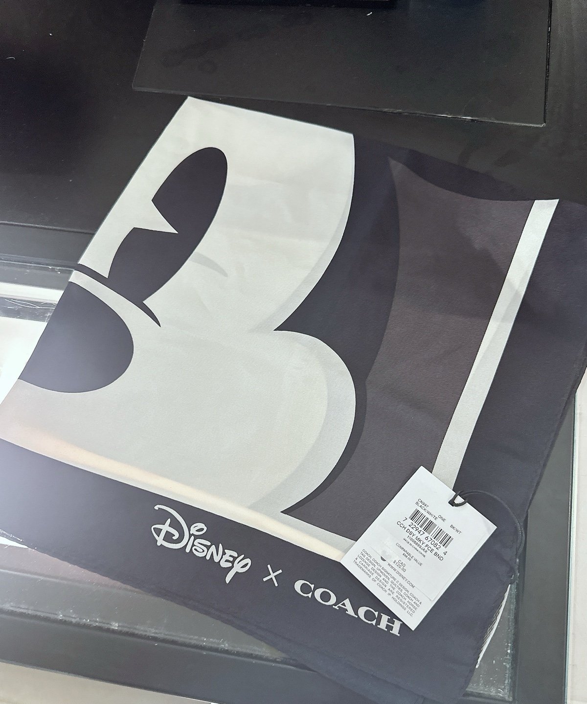Disney X Coach Mickey Mouse Silk Bandana CN997 NWT