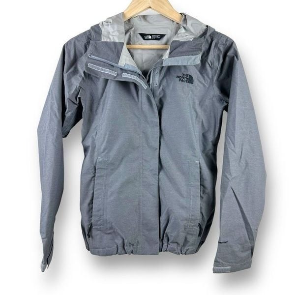 The North Face XS Venture Jacket Graphite Gray Hooded Rain Jacket Gorpcore