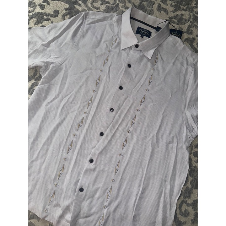 New Nat Nast Luxury original men’s 100% silk shirt, size large